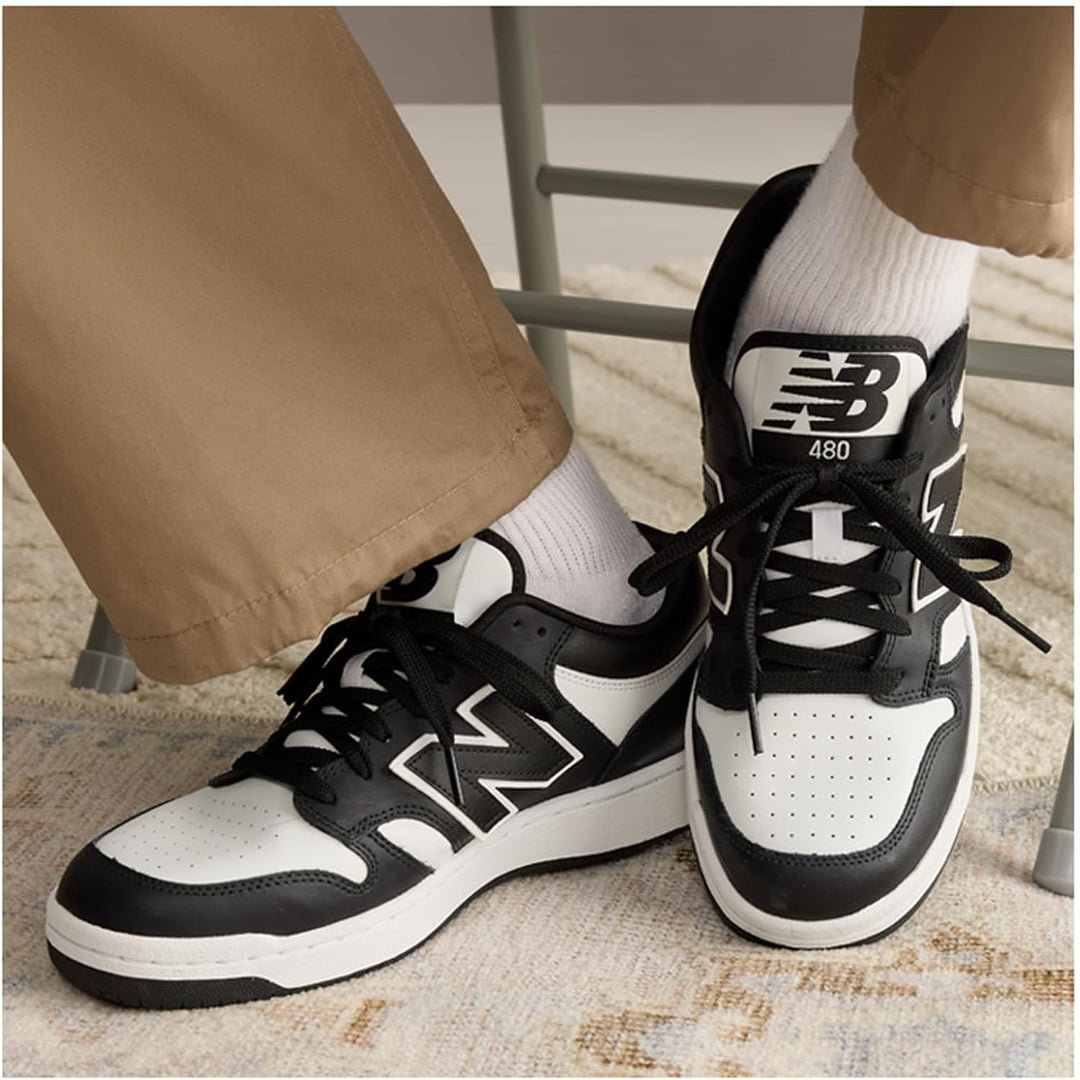 New Balance Herren Bb480 Sneaker 37 EU Schwarz, 37 EU Schwarz