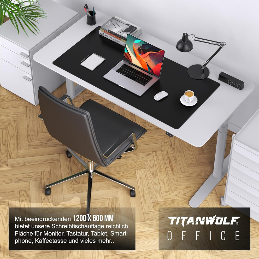 Titanwolf Übergrösse Mauspad 1200x600mm, XXXL Mousepad Home und Office Schreibtischunterlage Gross,