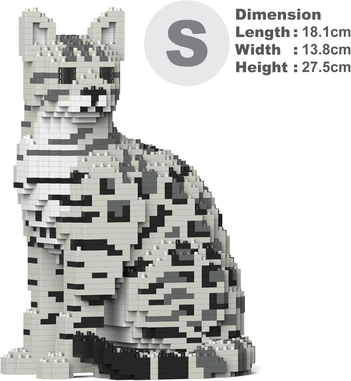 JEKCA | Bengal Cat 4-in-1 Pack 01S-M02 - Skulpturen aus Bausteinen zum Baustein, Sammlersteine, Beng