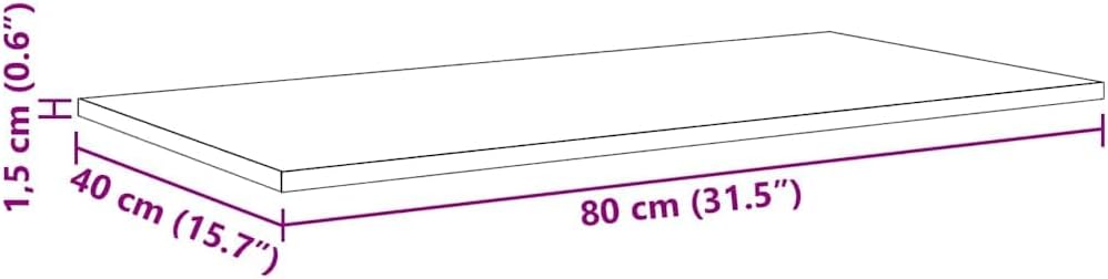 vidaXL Regalbrett 4 pcs Braun 80 x 40 x 1,5 cm Holzwerkstoff, Robuste Bücherregal-Platte, rechteckig