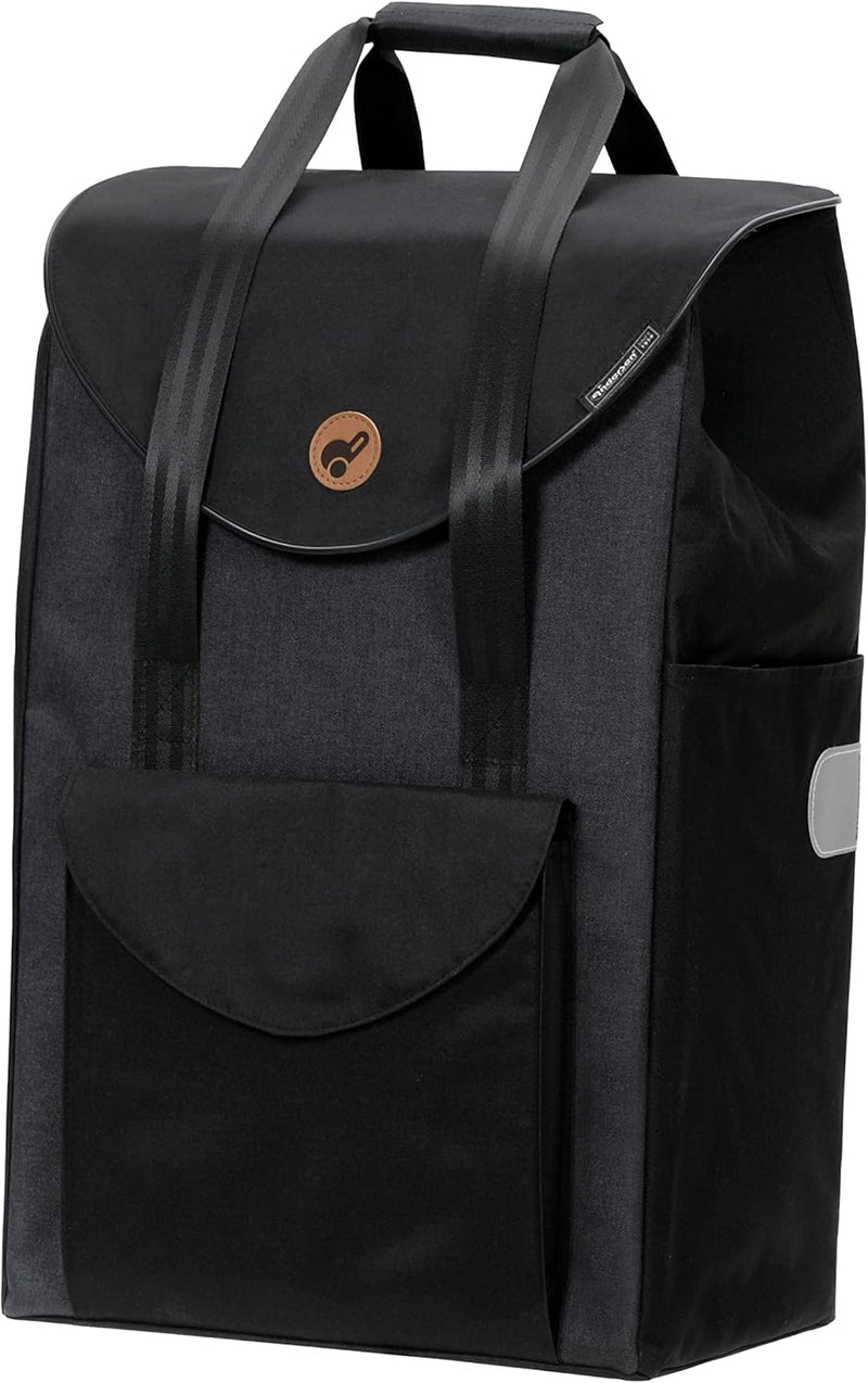 Andersen Shopper Quattro Stahl höhenverstellbar mit Rad Ø 15 und 20 cm und 49 Liter Tasche Senta sch