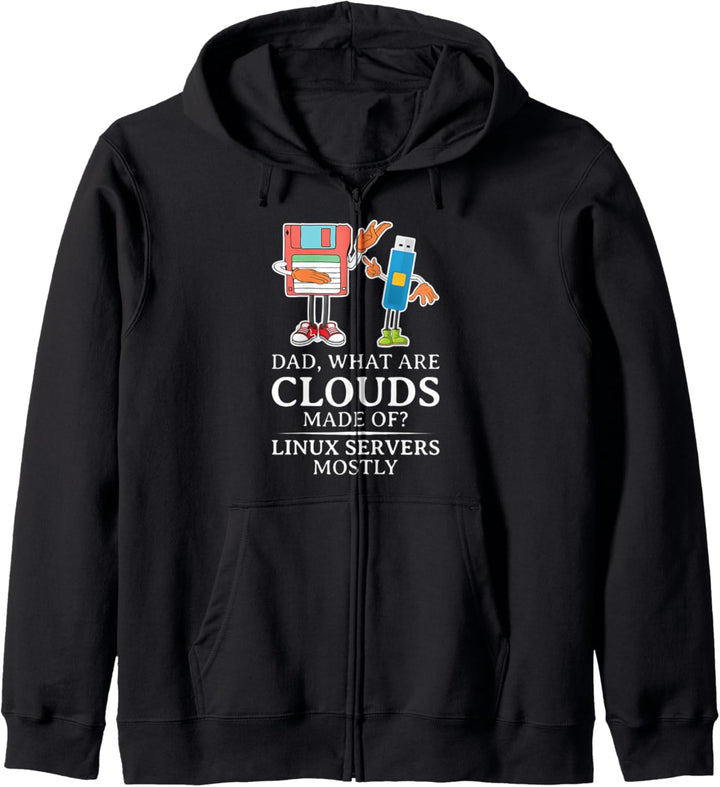 Was sind Wolken hergestellt - Linux Cloud Computing Dad Kapuzenjacke