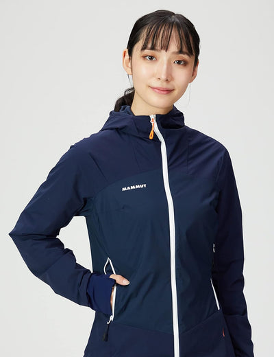 Mammut Damen Taiss In Hybrid Hoodie Jacke Isolationsjacke XS marine, XS marine