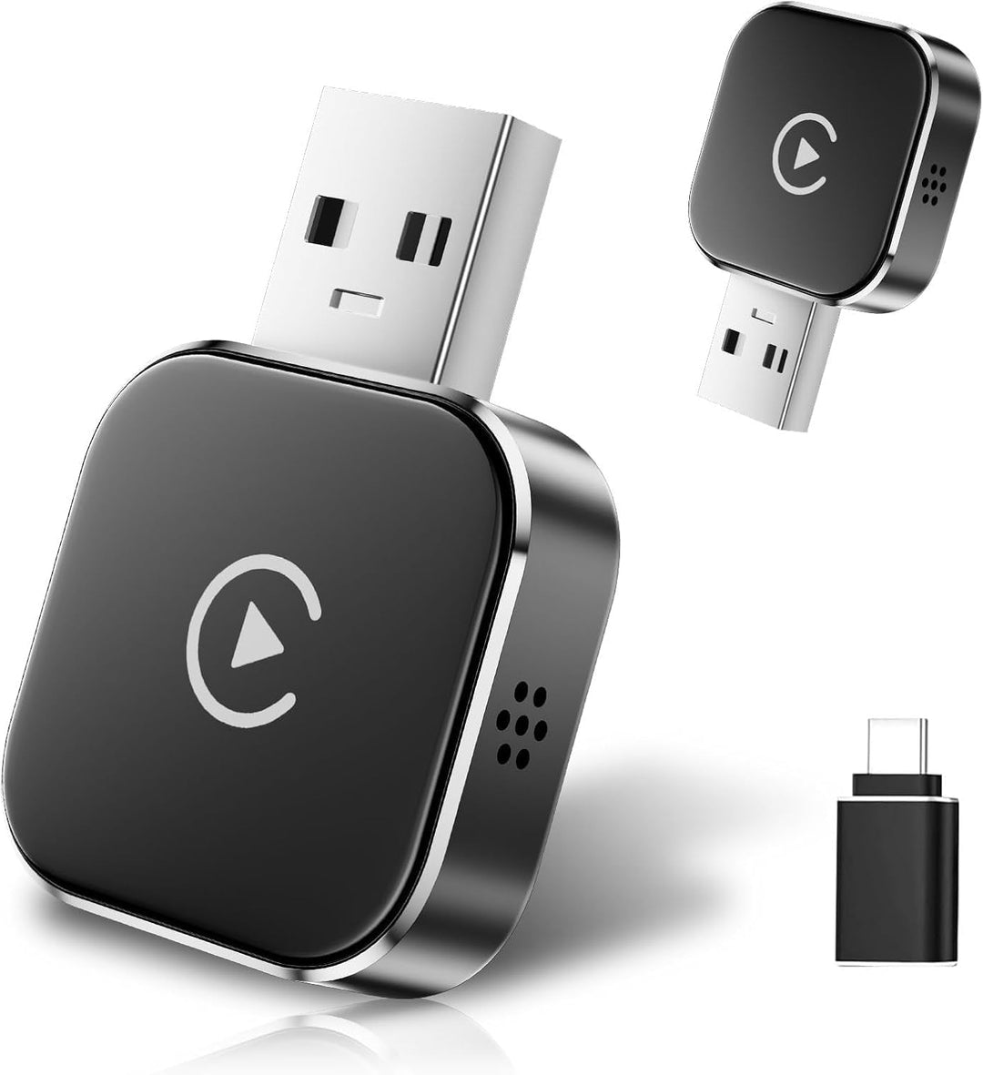 2026 Upgrade CarPlay Wireless Adapter&Android Auto Wireless Adapter,Automatische Wiederverbindung,Pl