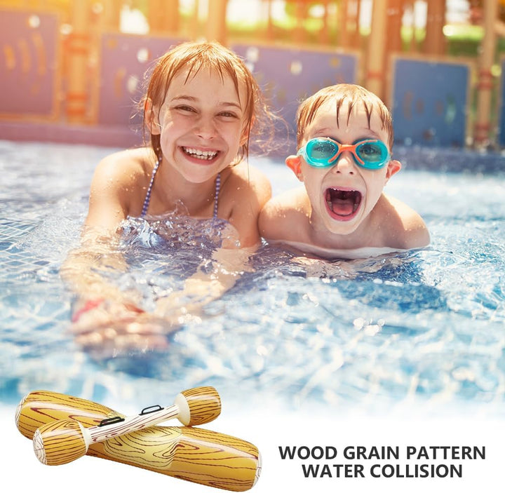 Aufblasbare Pool Spielzeug Erwachsene Battle Log Raft, 2 Sets Aufblasbares Wasserspielzeug mit Aufbl