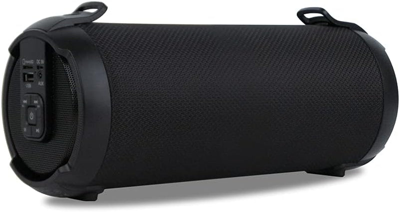 NGS Roller Tempo Black - Tragbarer 20 W-Lautsprecher, kompatibel mit 5.0 Technologie und True Wirele