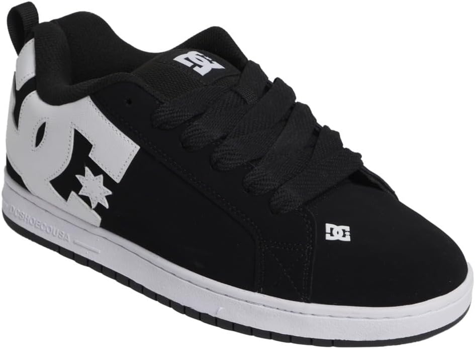 DC Shoes Herren Court Graffik Sneaker 44 EU Schwarz Black 001, 44 EU Schwarz Black 001