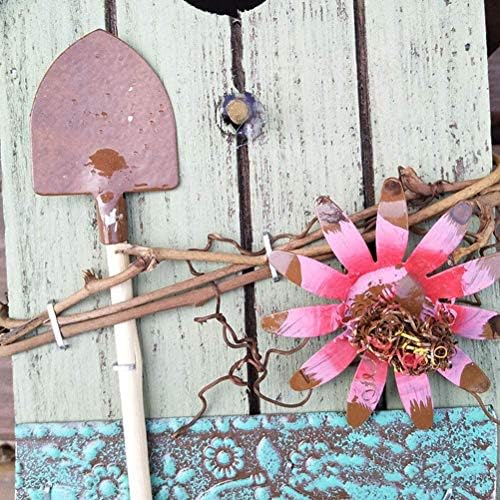 Handbemaltes Vogelhaus, Hängende Vogelhaus-Gartendekoration für den Aussenbereich mit Metalldach und