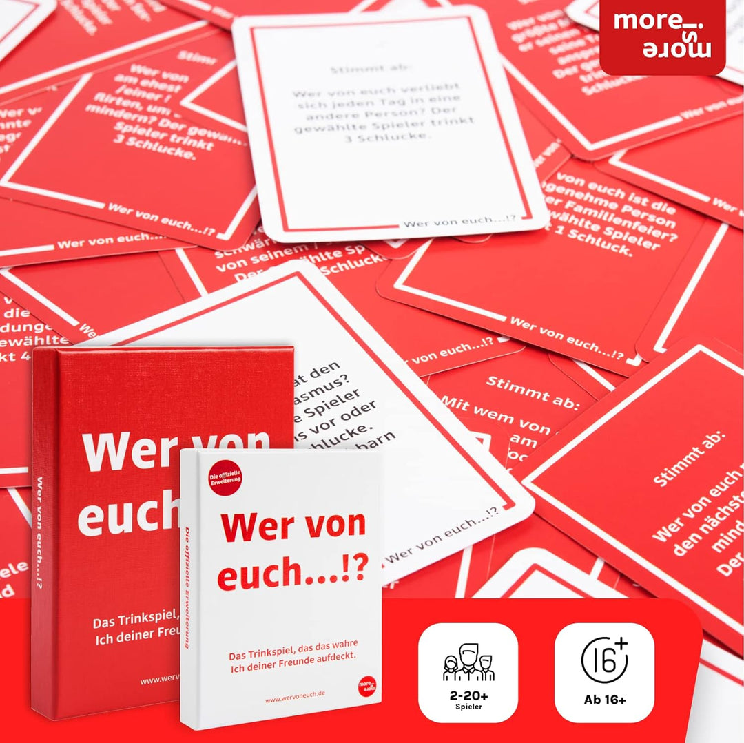 Wer von euch...!?® im Doppelpack - Die Rote und Weisse Edition im Bundle - die Trinkspiele, die das