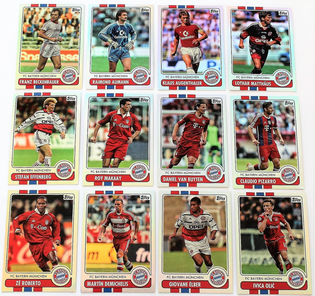 Topps FC Bayern München Team Set 2022-23 - Set 50 Basecards + 26 Inserts komplett Musiala Gwinn