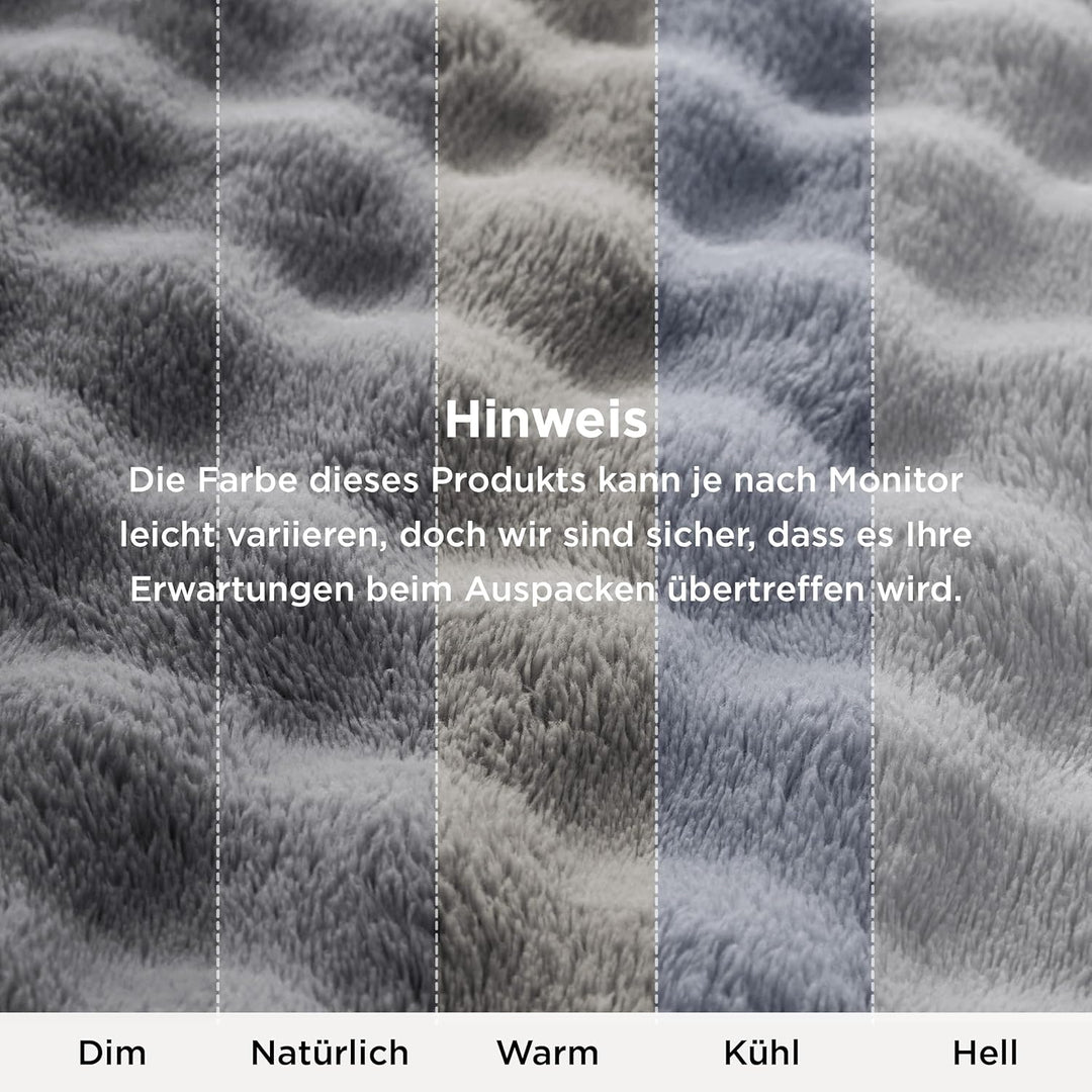 BEDSURE Bubble Decke - Kuscheldecke Flauschig, Sofadecke, Wolldecke & Fleecedecke, Weiche Warme Deck