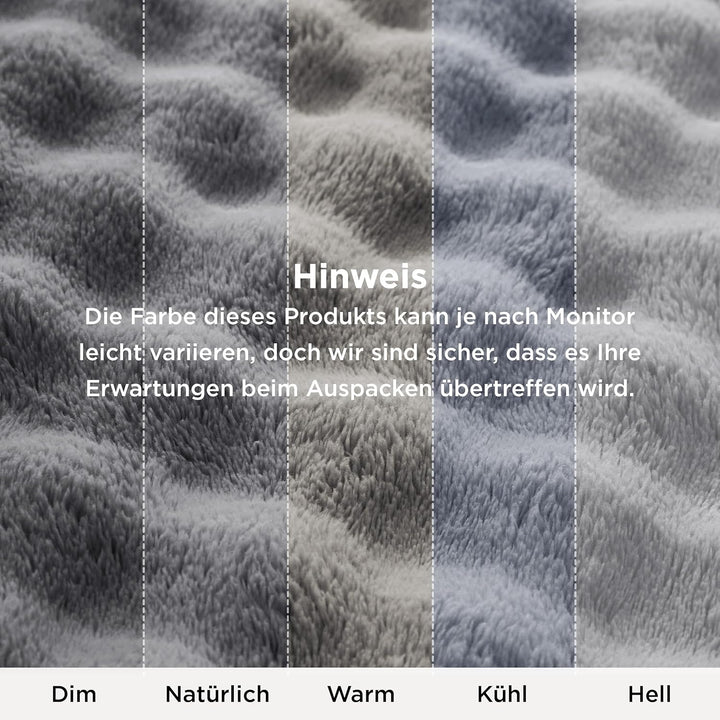 BEDSURE Bubble Decke - Kuscheldecke Flauschig, Sofadecke, Wolldecke & Fleecedecke, Weiche Warme Deck