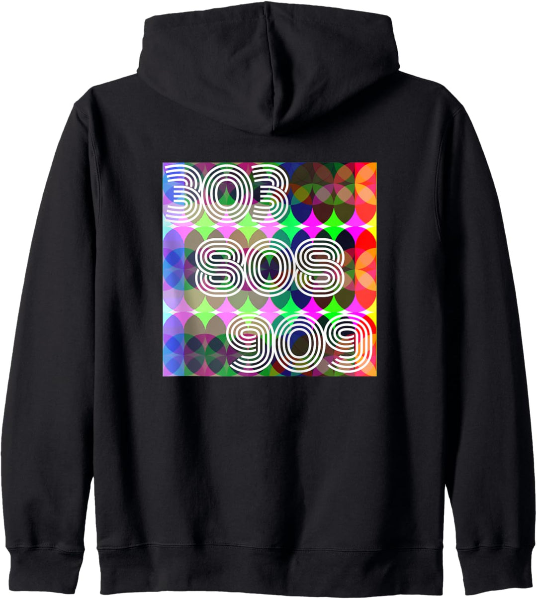 303 808 909 Synthesizer-Designs für Techno und Analog-Fans Kapuzenjacke