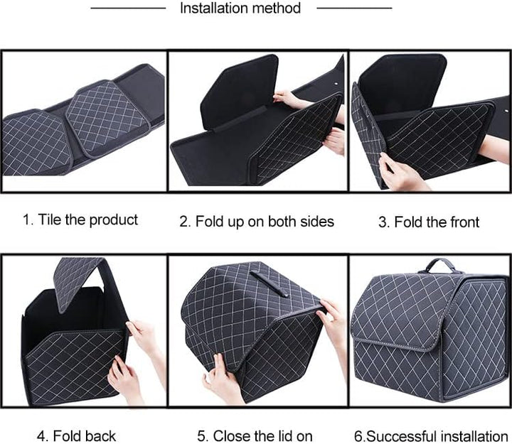Auto Faltbox, Kofferraumtasche faltbar, Einkaufstasche, Kofferraum-Organizer, Autotasche, Falt-Korb,