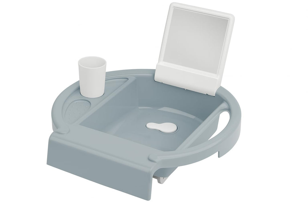 Rotho Babydesign KIDDY WASH Kinderwaschbecken – Mobiles Waschbecken für Kinder – höhenverstellbar &amp;