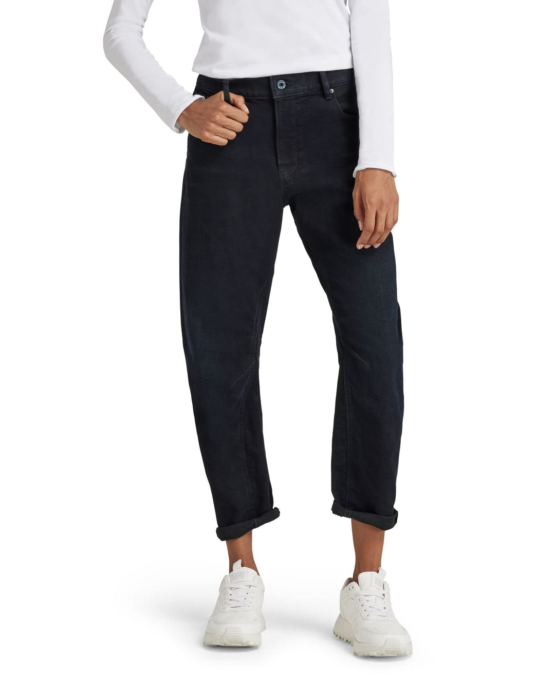 G-STAR RAW Damen Arc 3D Boyfriend Jeans 28W / 30L Blau (Worn in Deep Water D19821-c830-c596), 28W /