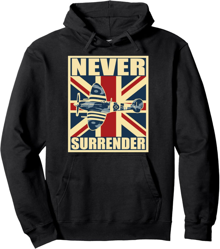 Spitfire Aircraft WW2 Airplane Aeroplane War Plane Men Pullover Hoodie