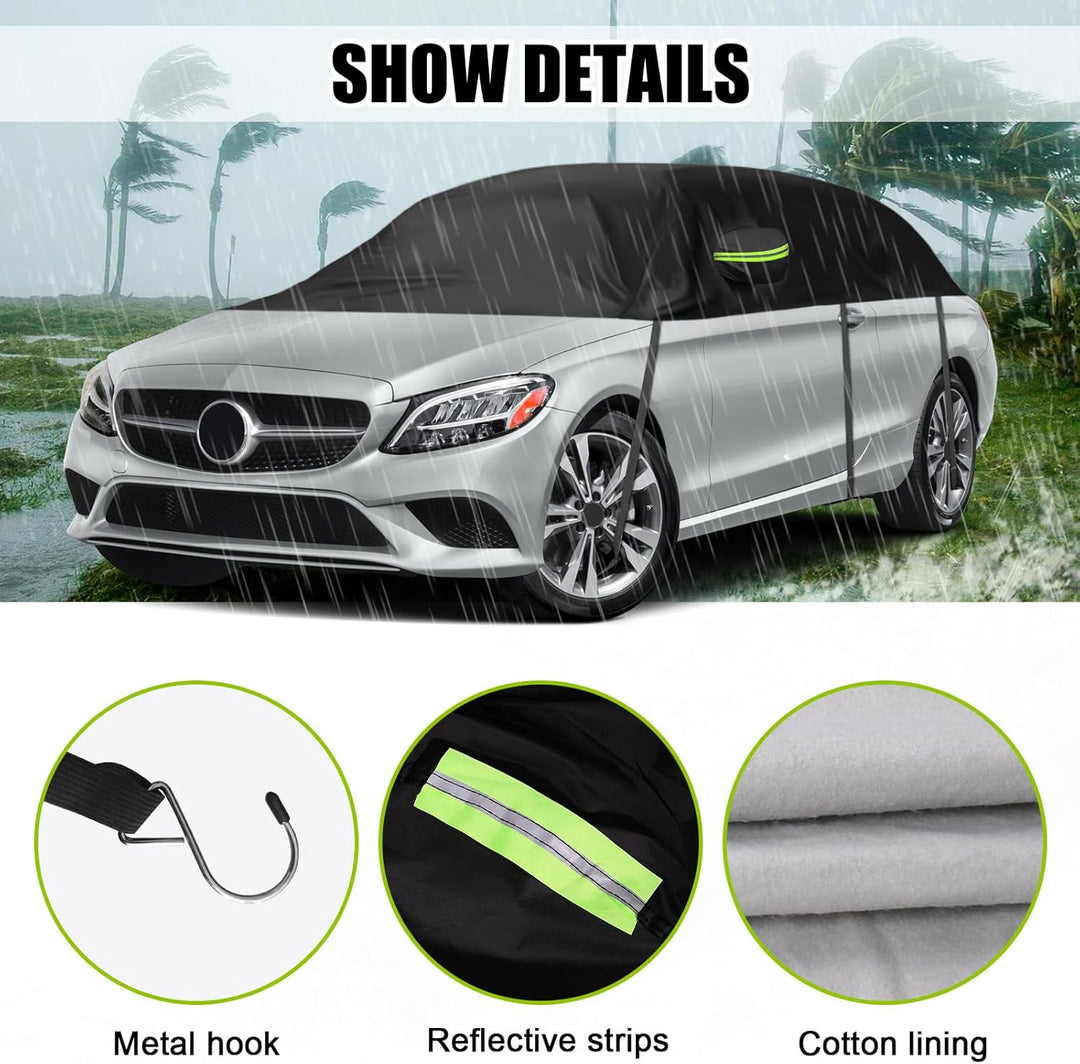 Halbe Autoabdeckung Ersatz für Mercedes-Benz C-Class 2015-2024, Halbgarage Upgrade Verdickter Allwet