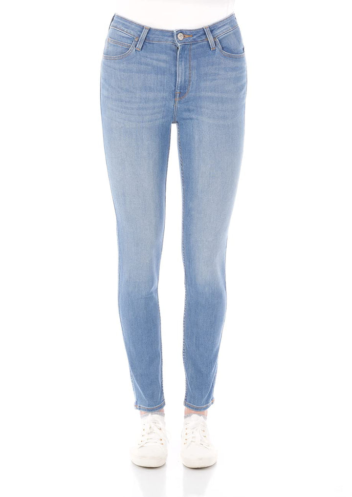 Lee Damen Jeans Hose Scarlett High Waist Skinny Fit Jeanshose Denim Stretch | Pants Blau Schwarz 24