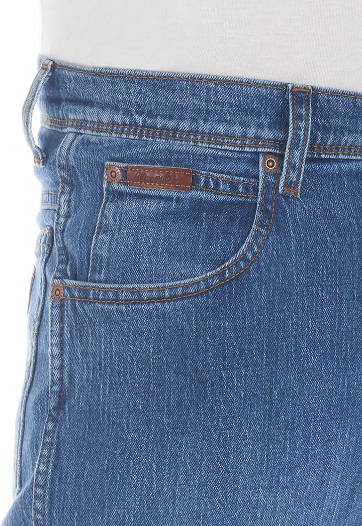 Wrangler Herren Jeans Regular Fit Texas Stretch Hose Authentic Straight Jeanshose Denim Baumwolle Sc