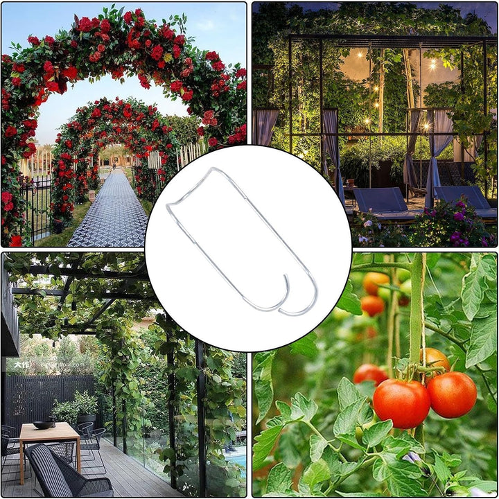 Verbindungsklammer für Gartenpfähle, Verbindungsschnallen für Pflanzenspaliere | 50 Stück langlebige
