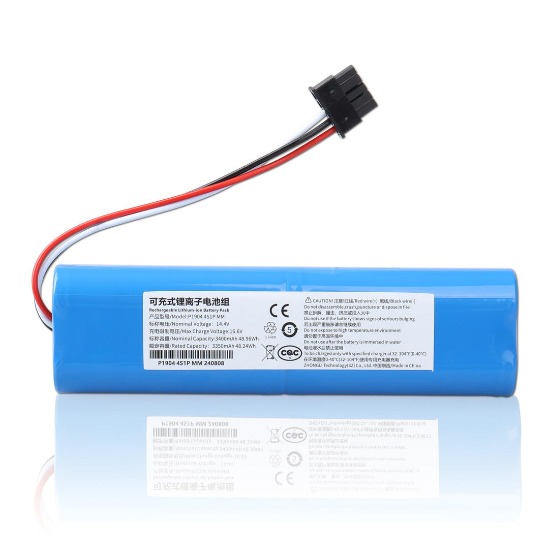 14,4 V 3400 mAh Li-Ion-Ersatzakku Kompatibel mit Xiaomi Mop 2s/ Mop pro/Mop p/Mijia STYTJ02YM, Conga