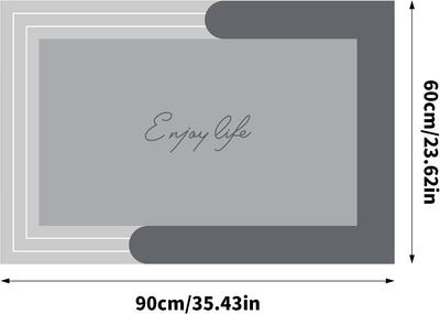 YeahBoom Super Absorbierende Bodenmatte,60 * 90cm Schmutzabweisend Bodenmatte Für Bad,rutschfest Küc