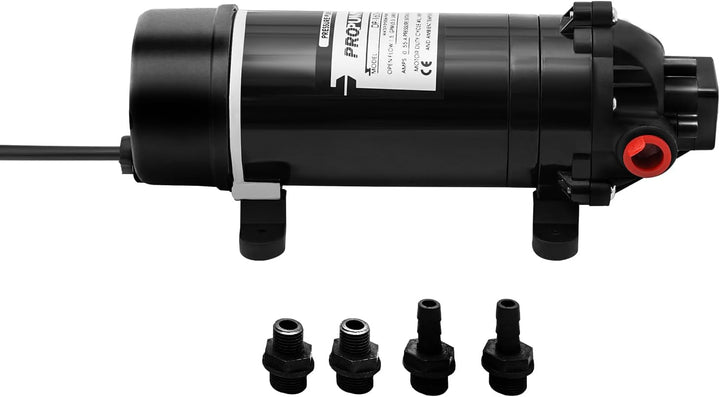 120W Selbstansaugende Wasserpumpe, 5.1–5.5 l/min Membranpumpe | mit Maximaler Betriebsdruck 80–90 ps