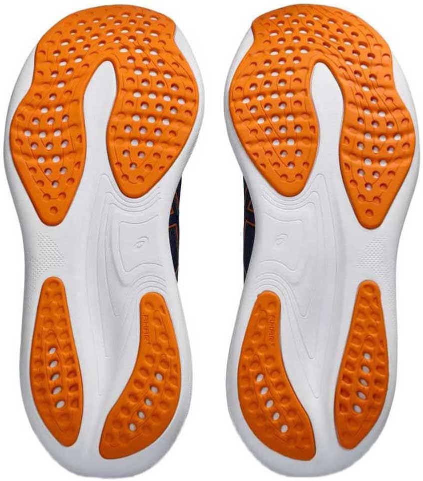 ASICS Nimbus 25 Strassenlaufschuhe für Männer Grün Fluoreszierend 42 EU Blau Weiss, 42 EU Blau Weiss