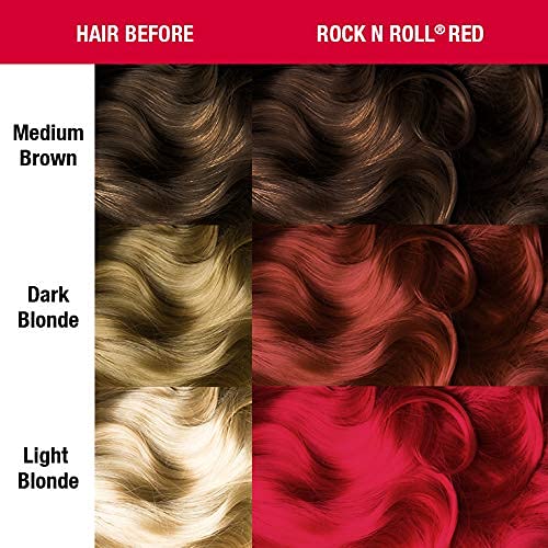 Manic Panic Rock'N'Roll Red Classic Creme, Vegan, Cruelty Free, Semi Permanent Hair Dye 2 x 118ml Ro