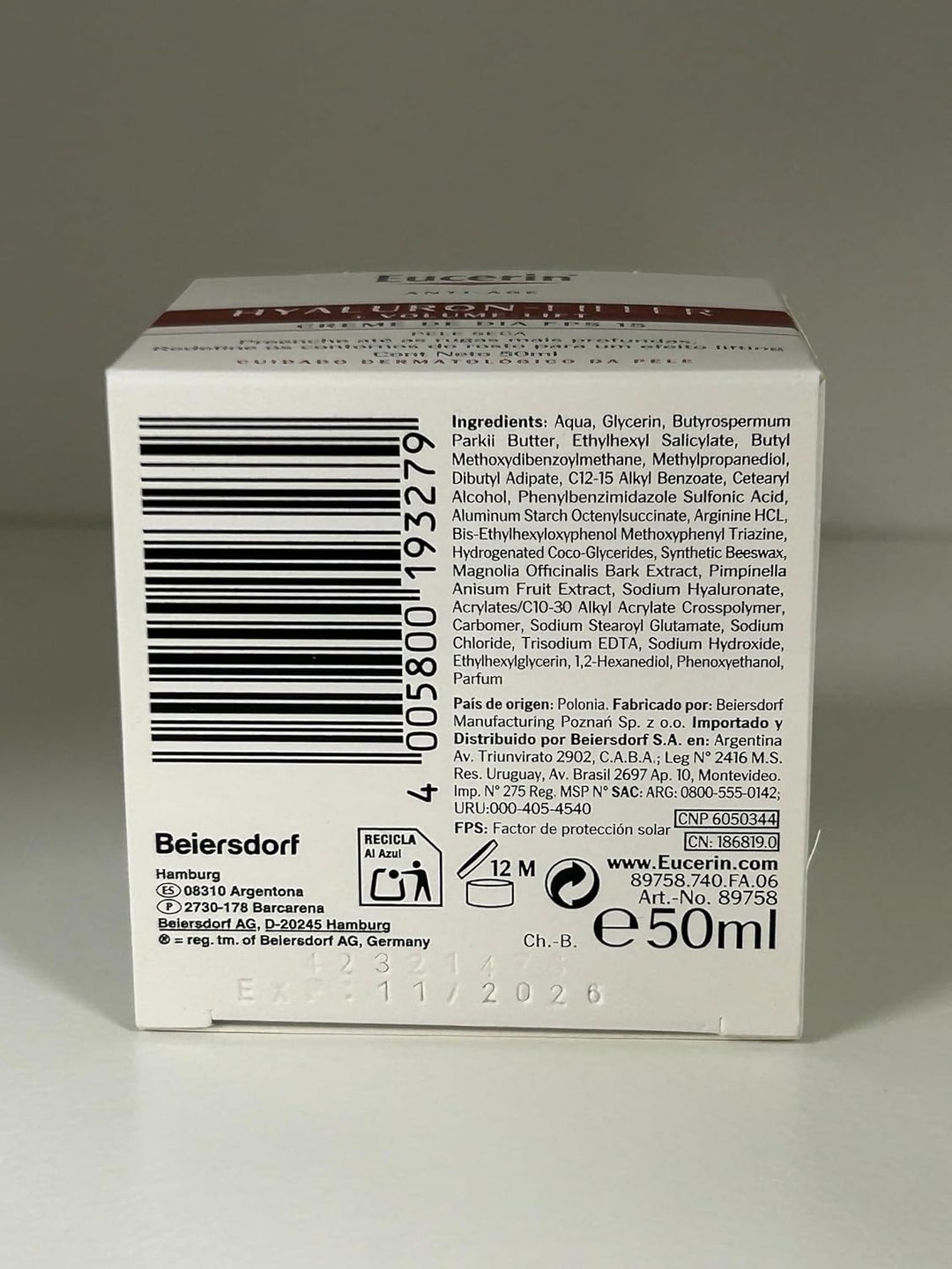 Eucerin Volume-Filler Crema de Día para Piel Seca - 50 ml