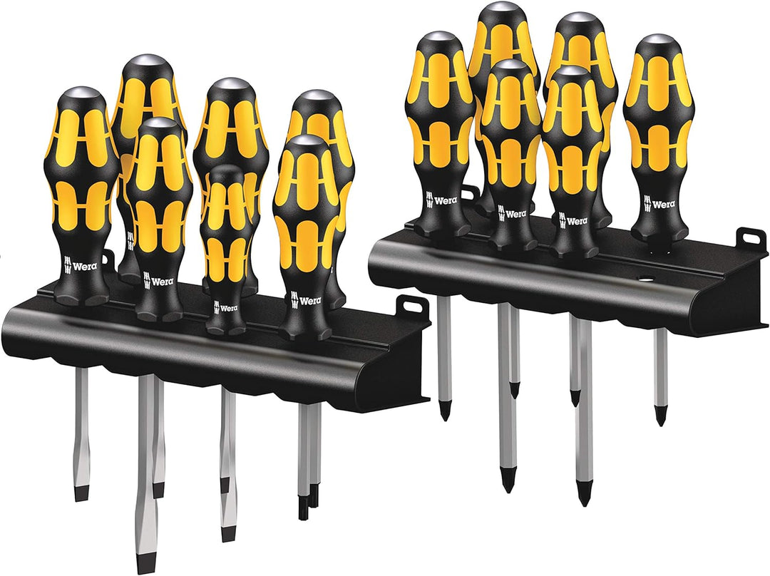 Wera Big Pack 900 Schraubendreher Set Kraftform - Schraubmeissel und Rack, 13-teilig, 05133285001 Kr