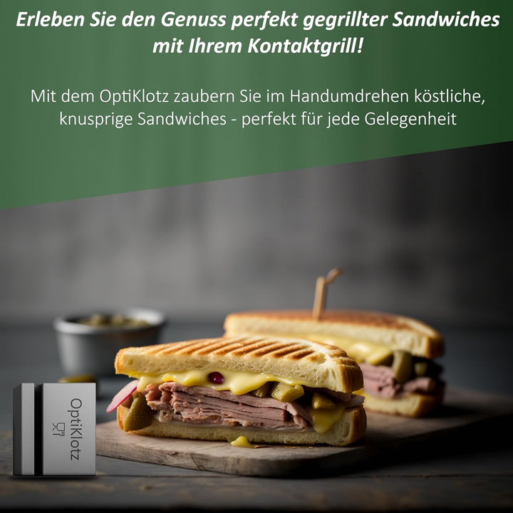 OptiKlotz - Das Original, Abstandshalter aus Lebensmittelechtem Silikon kompatibel mit Tefal Optigri