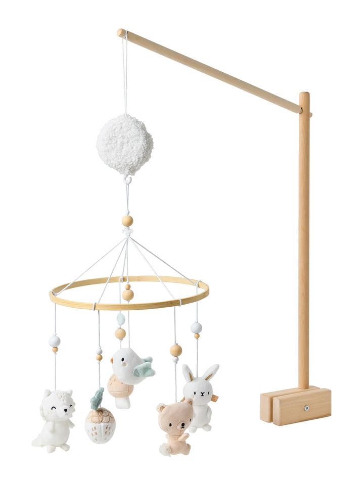 VERTBAUDET Baby Musik-Mobile WALDSPAZIERGANG salbeigrün