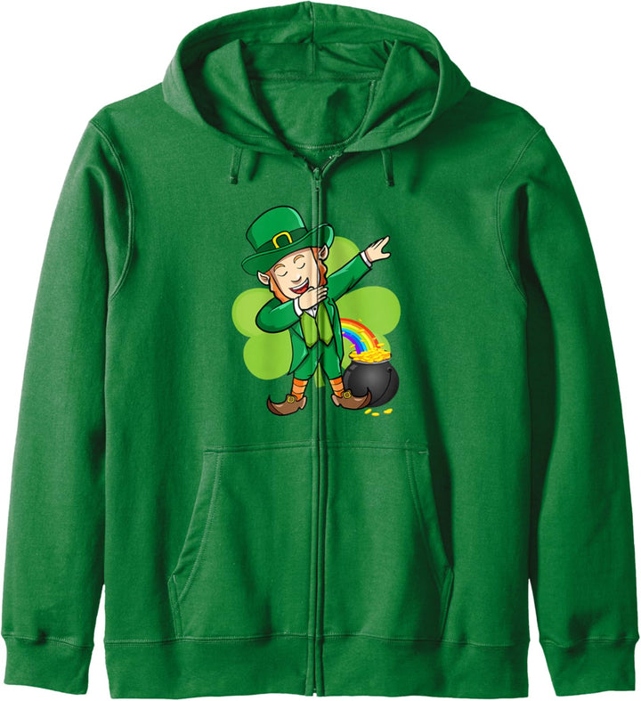 Dabbing Leprechaun St Patricks Day Kapuzenjacke