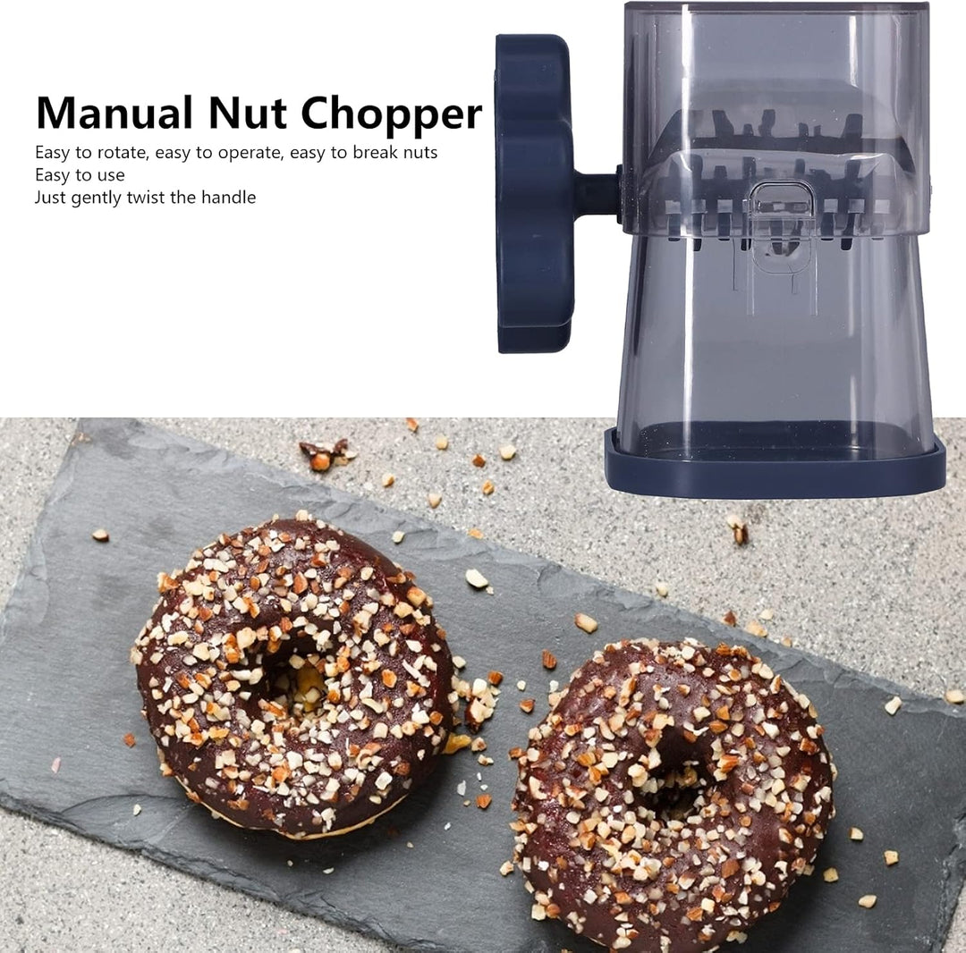 Mühelose Nussmühle mit Handkurbel Zerkleinert Mandeln, Haselnüsse und Pekannüsse aus Hochwertigem Ma