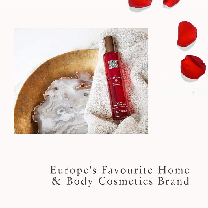 RITUALS Haar- & Bodyspray von The Ritual of Ayurveda, 50 ml – Mit Indischer Rose & Süssmandelöl – Be