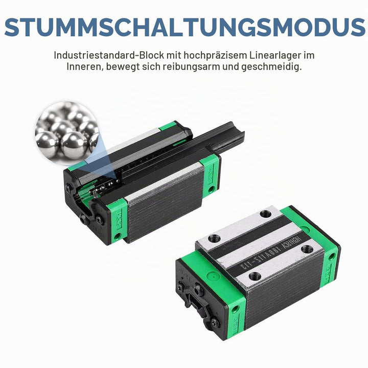 CNCMANS HGR15 Linearführung Linearschiene 2Stück HGR15 600mm Führungsschiene mit 4Stück Hohe Präzisi