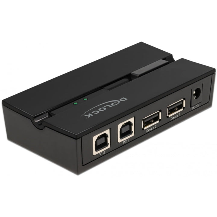Delock USB 2.0 Switch f. 2 PC an 2Geräte USB-Umschalter, schwarz