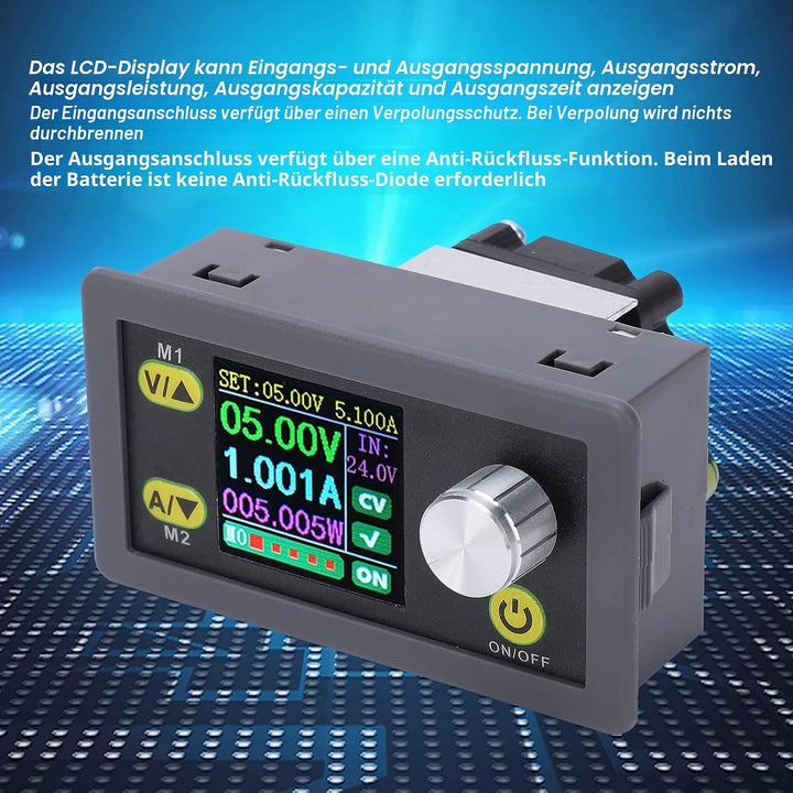 80W Buck Boost Converter WZ3605E Programmierbarer Spannungsregler 5A Spannungswandlermodul LCD-Displ