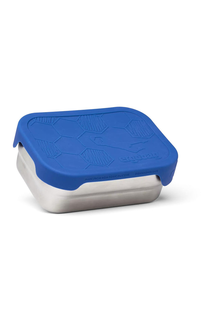 ergobag Edelstahl Brotdosen Set 2er Set mit Snack-Box Edelstahl & Silikon-Deckel BPA-frei Spülmaschi