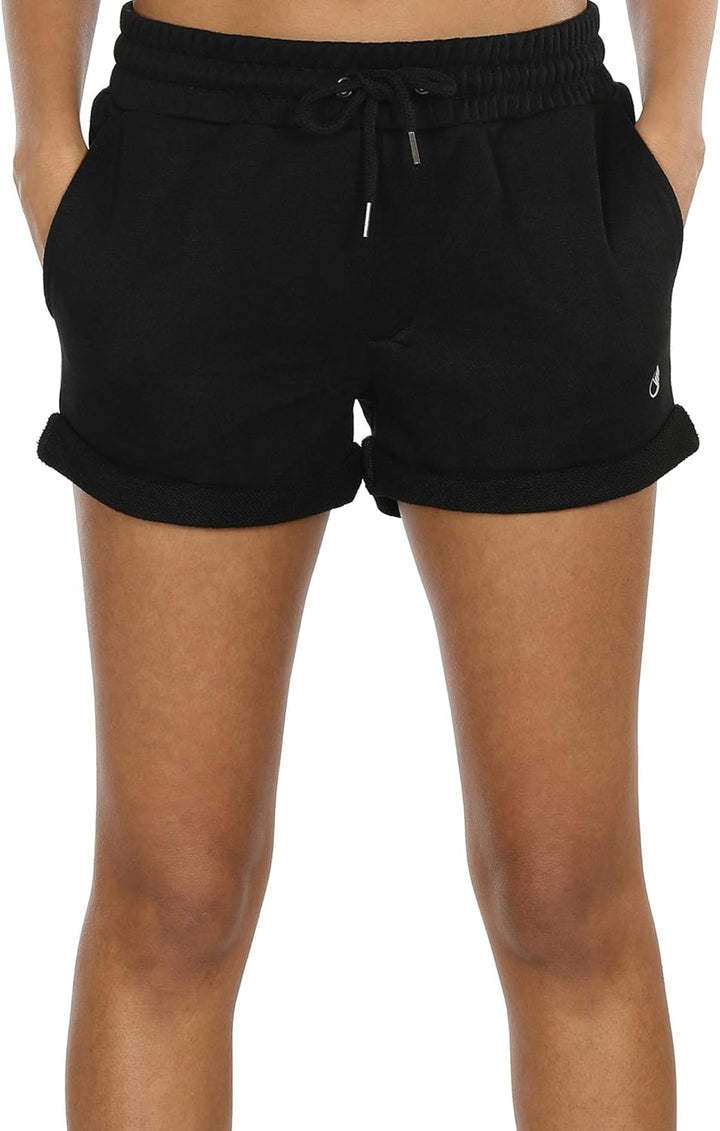 icyzone Damen Sportshorts Kurze Sporthose Atmungsaktive Laufshorts Bequeme Trainingsshorts für Fitne