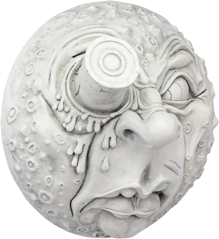 Design Toscano Reise zum Mond, Wandskulptur Französisch, Französisch