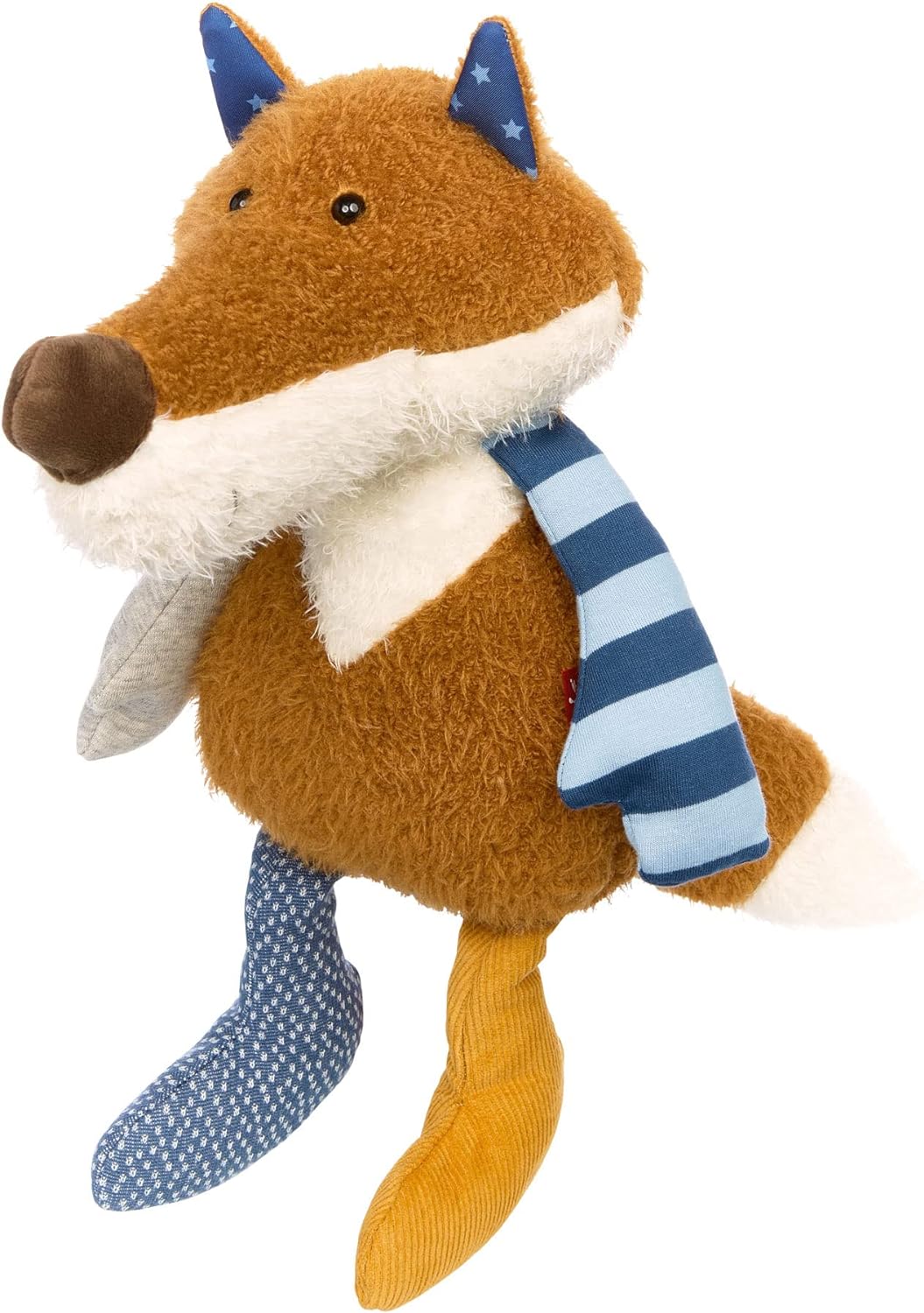 sigikid 39824 Patchwork Stofftier, Mehrfarbig/Fuchs