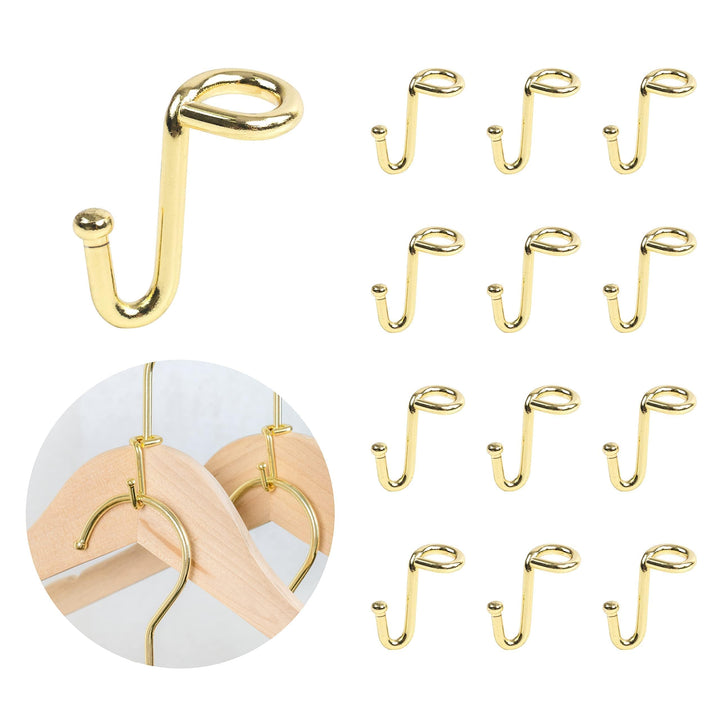 Kleiderbügel, 36 Stück, stabile Aufhänger, goldfarben, Metall, Outfit-Kleiderbügel, Verlängerungs-Cl