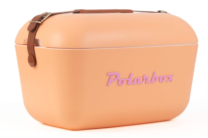 Polarbox Klassische Retro Vintage Kühlbox für Camping, Picknick, Strand, 20 l, Sorbet/Rosa