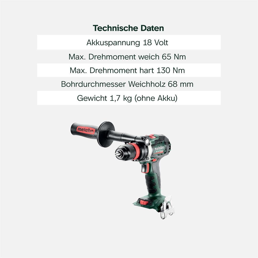 Metabo BS 18 LTX BL Q I Akku-Bohrschrauber 18V - Metabox - 602359840