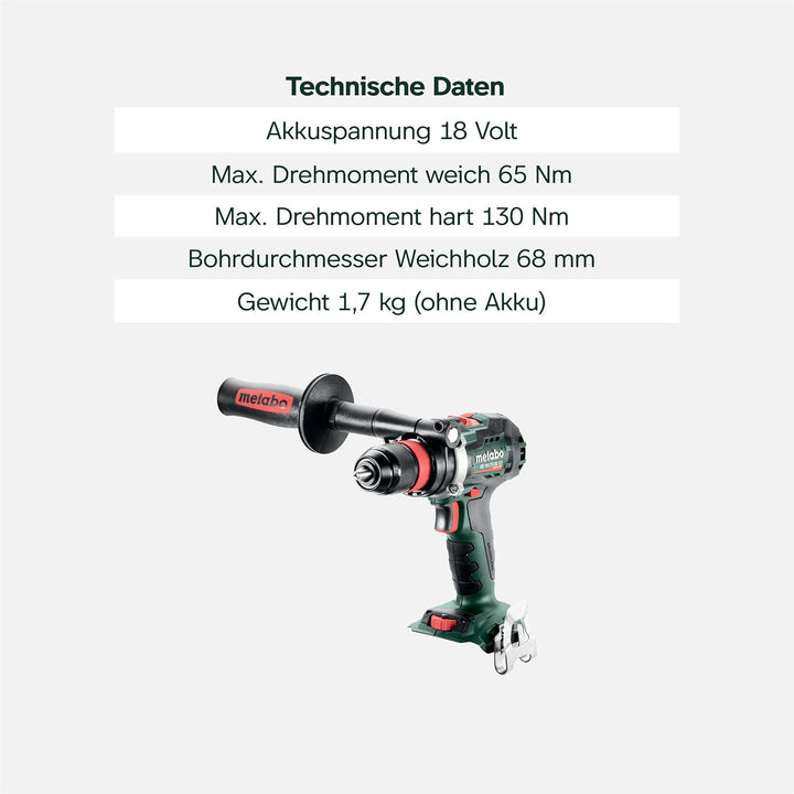 Metabo BS 18 LTX BL Q I Akku-Bohrschrauber 18V - Metabox - 602359840