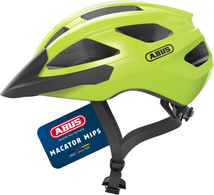 ABUS Rennradhelm Macator MIPS - Fahrradhelm für Einsteiger mit Schirm - geeignet für Zopfträger/-inn