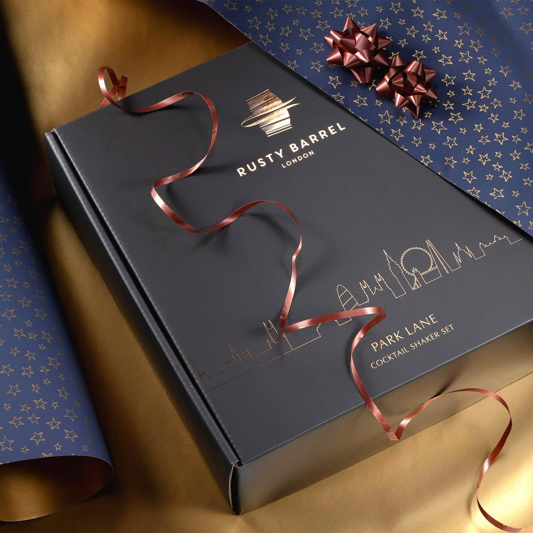Rusty Barrel Park Lane Cocktail Set zum Selbermixen – Kupfer Geschenkset Manhattan Edelstahl Cocktai
